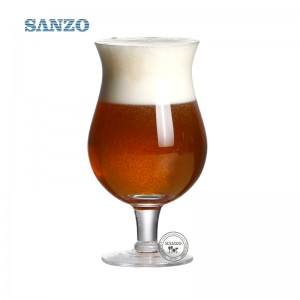 Sanzo Ale แก้วเบียร์แก้วแฮนด์เมดโปร่งใส 6 แก้วเบียร์ Peroni แก้วเบียร์